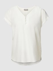 Blouseshirt met V-hals, model 'HOT' van Fransa Wit - 5