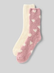 Skarpety z futerka w zestawie 2 szt. od camano Fuksjowy - 48