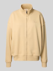 sweatjack met opstaande kraag model 'Tanisha' van LeGer Beige - 33