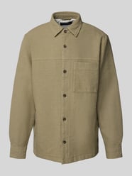 Loose fit overshirt van puur katoen van Marc O'Polo - 6