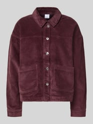 Loose Fit Hemdjacke aus reiner Baumwolle Modell 'JAMIE' von Vero Moda Bordeaux - 17