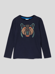 Shirt met lange mouwen en motiefprint van s.Oliver RED LABEL Blauw / turquoise - 27