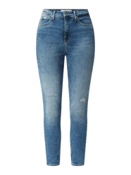 Super Skinny Fit High Rise Jeans im Destroyed-Look von Calvin Klein Jeans - 29