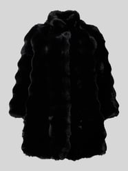 Lange jas van imitatiebont met opstaande kraag van ARMANI EXCHANGE - 32