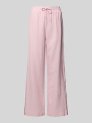 Wide Leg Leinenhose mit elastischem Bund Modell 'Lava' von FREE/QUENT - 40