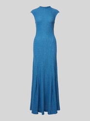 Maxikleid mit Stehkragen Modell 'MARCELLA' von Ivy Oak Blau - 46