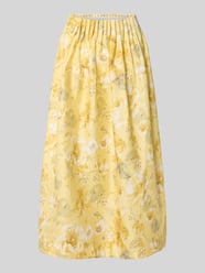 Spódnica midi z wysokim stanem z mieszanki lyocellu model 'LEMON' od YAS - 4