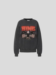 Oversized Sweatshirt mit Motiv-Druck von Anine Bing Schwarz - 25