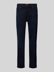 Tapered Fit Jeans im 5-Pocket-Design von HUGO Blau - 16