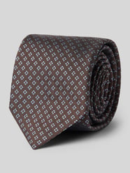 Seidenkrawatte aus reiner Seide mit Allover-Stitching (7,5 cm) von Gierremilano - 45