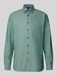 Koszula biznesowa o kroju modern fit z listwą guzikową od ETERNA - 35