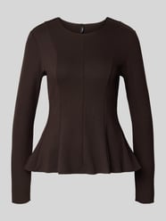 Bluzka z długim rękawem o kroju shaped fit z mieszanki wiskozy model ‘KENYA’ od ONLY - 16