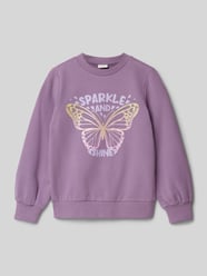 Comfort fit sweatshirt met glitterapplicatie van s.Oliver RED LABEL - 28