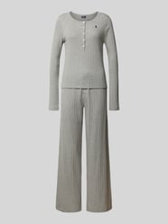 Regular Fit Pyjama mit Logo-Stitching Modell 'Pointelle' von Polo Ralph Lauren - 2