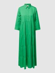 Maxikleid mit Volantsaum von Milano Italy Grün - 20