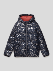 Gewatteerd jack met all-over motief in metallic van s.Oliver RED LABEL Blauw / turquoise - 24