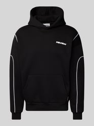 Hoodie mit Label-Print von REVIEW Schwarz - 32