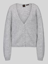 Relaxe-Fit Strickjacke aus Alpacka-Mix mit Woll-Anteil Modell 'C_Farano' von BOSS Orange - 35