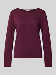 Regular fit pullover van mix van katoen en viscose van s.Oliver RED LABEL Bordeaux - 45