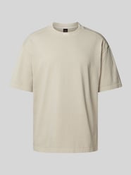 T-Shirt mit Label-Stitching von BOSS Orange Beige - 6