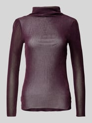 Longsleeve im semitransparentem Design von Luisa Cerano Bordeaux - 12