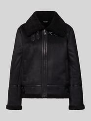 Kurtka o kroju regular fit z imitacji skóry z obszyciem z imitacji futra od Lauren Ralph Lauren - 34
