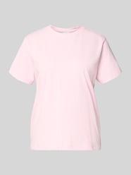 T-Shirt mit geripptem Rundhalsausschnitt Modell 'NORA' von VILA Pink - 26