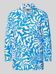 Bluse mit Allover-Muster von s.Oliver RED LABEL Blau - 42