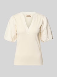 t-shirt z bufiastymi rękawami model 'Jada' od MOS MOSH - 24