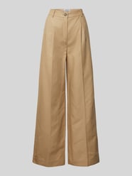 Wide Leg Bundfaltenhose mit Eingrifftaschen von JAKE*S STUDIO WOMAN Beige - 17