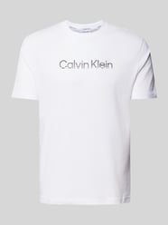 T-Shirt mit Label-Print von CK Calvin Klein Weiß - 43