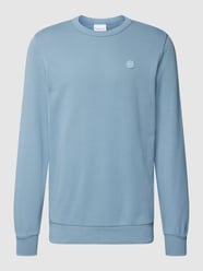 Sweatshirt mit Label-Detail von Knowledge Cotton Apparel Blau - 46