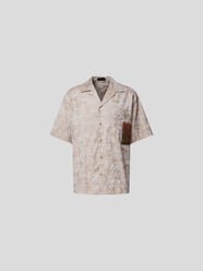 Freizeithemd mit floralem Allover-Muster von Maison Flaneur Beige - 20