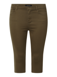 PLUS SIZE Caprihose mit Stretch-Anteil Modell 'Augusta' von ONLY CARMAKOMA Grün - 14