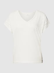 T-Shirt mit V-Ausschnitt von s.Oliver RED LABEL Weiß - 29