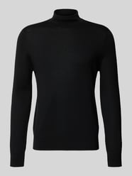 Slim Fit Rollkragenpullover aus Wolle von Profuomo - 21