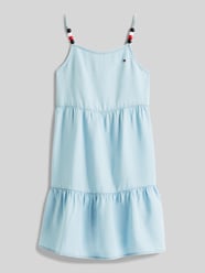 Sukienka z lyocellu z cienkimi ramiączkami od Tommy Hilfiger Teens - 4