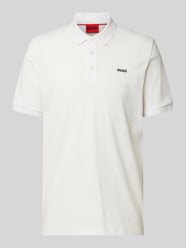 Poloshirt mit Label-Print Modell 'Donos' von HUGO Beige - 3