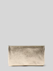 Clutch aus echtem Leder mit Strukturmuster von Abro Gold - 1
