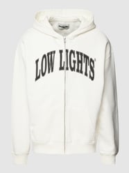 Sweatjack met labelprint van Low Lights Studios Wit - 28