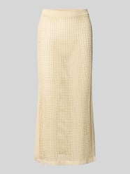 Gebreide rok met elastische band model 'DARLINE' van MC2 Saint Barth Beige - 2