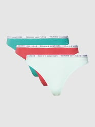 String mit Logo-Bund im 3er-Pack Modell '3P Thong Tommy Cotton' von TOMMY HILFIGER - 39