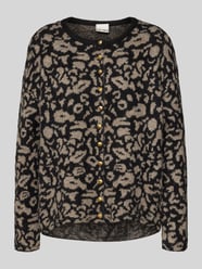 Regular fit gebreid jack met alpaca, model 'Kamara' van ICHI - 14