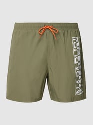 Badehose mit Label-Print von Napapijri Grün - 5