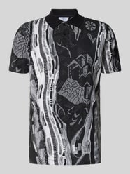 Regular fit poloshirt met korte knoopsluiting van CARLO COLUCCI - 9