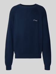 Relaxed Fit Strickpullover aus reiner Baumwolle Modell 'Campus' von PROHIBITED - 8