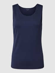 Top met geribde ronde hals van Christian Berg Woman Blauw / turquoise - 38