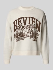 Gebreide pullover met opstaande kraag van REVIEW - 24