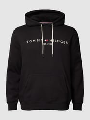 PLUS SIZE hoodie met labelprint, model 'TOMMY' van Tommy Hilfiger Big & Tall - 8