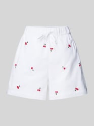 Relaxed Fit Shorts aus reiner Baumwolle mit Stickereien Modell 'GRACE' von Only - 9